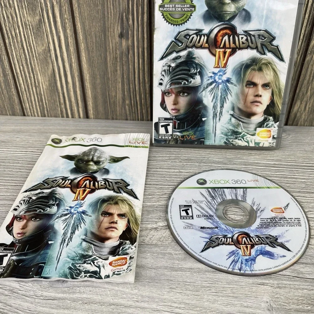 Soul Calibur IV Microsoft Xbox 360 Video Game Tested Working 